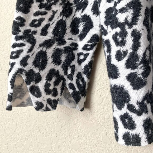 LNA Brushed Leopard Bitten Sweater In Snow Leopard Revolve - Picture 6 of 11